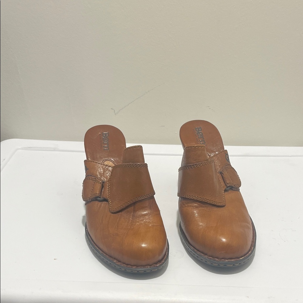 Brown Born Leather Heels